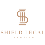 Brown elegant law firm pillar s logo
